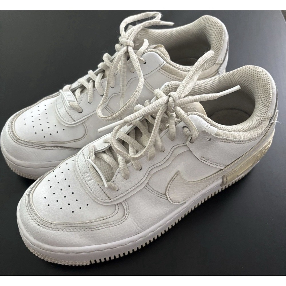 Nike AF1 Air Force 1 Shadow Triple White Shoes CI0919-100 Women's‎ Size 8.5